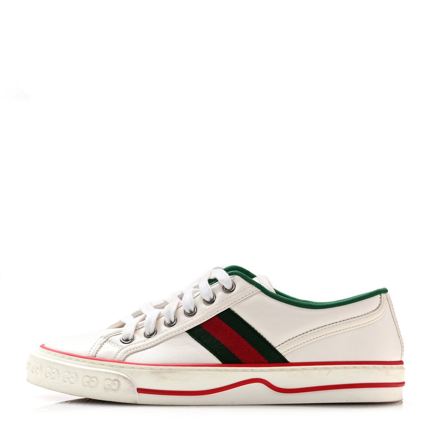 Jacquard Mini GG Monogram Web Womens 1977 Tennis Sneakers 37.5 White