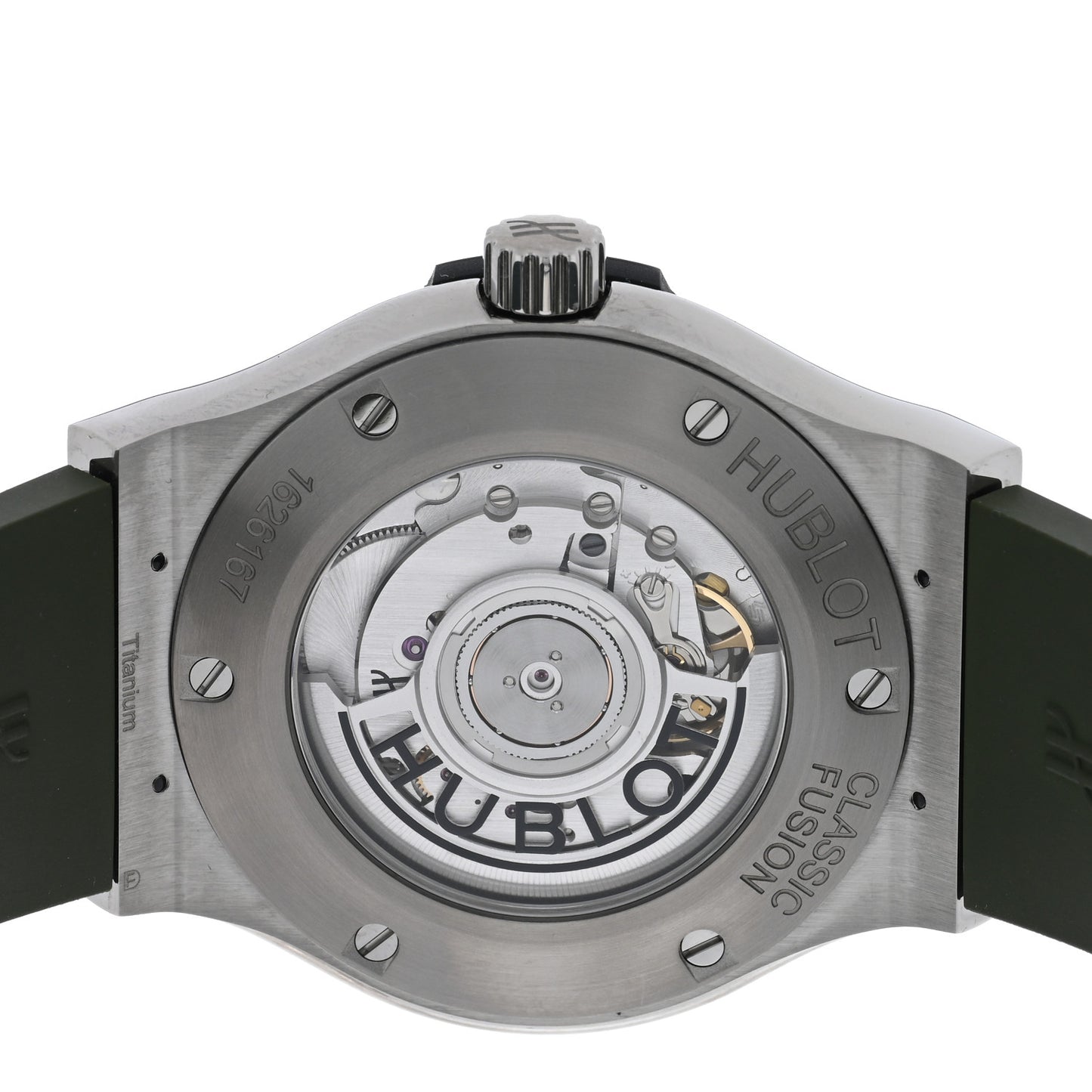 Titanium Rubber 42mm Classic Fusion Automatic Watch Green 542.NX.8970.RX