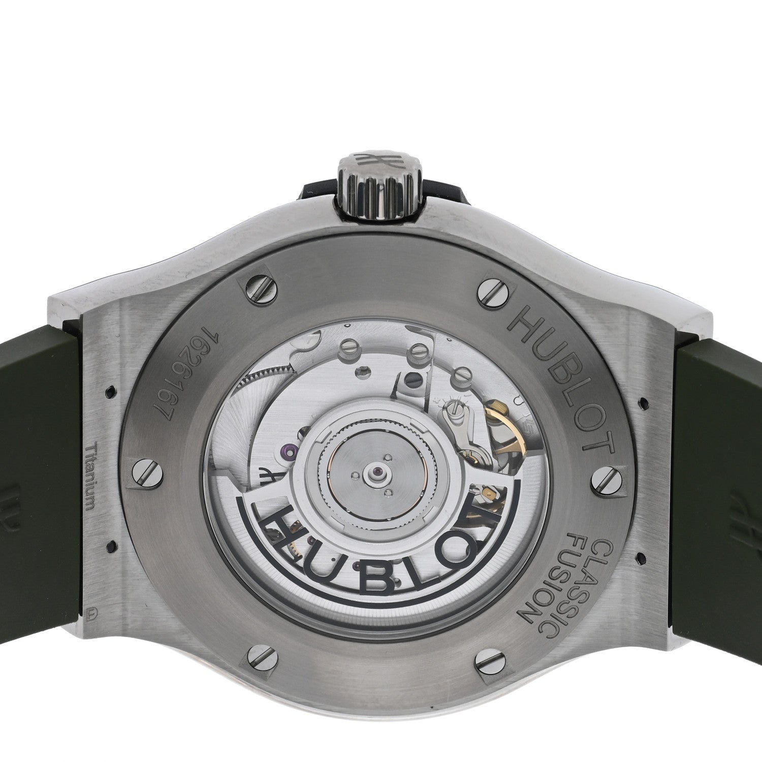 Hublot Titanium Rubber 42mm Classic Fusion Automatic Watch Green 542.NX.8970.RX 4 of 5