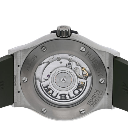 Hublot Titanium Rubber 42mm Classic Fusion Automatic Watch Green 542.NX.8970.RX 4 of 5