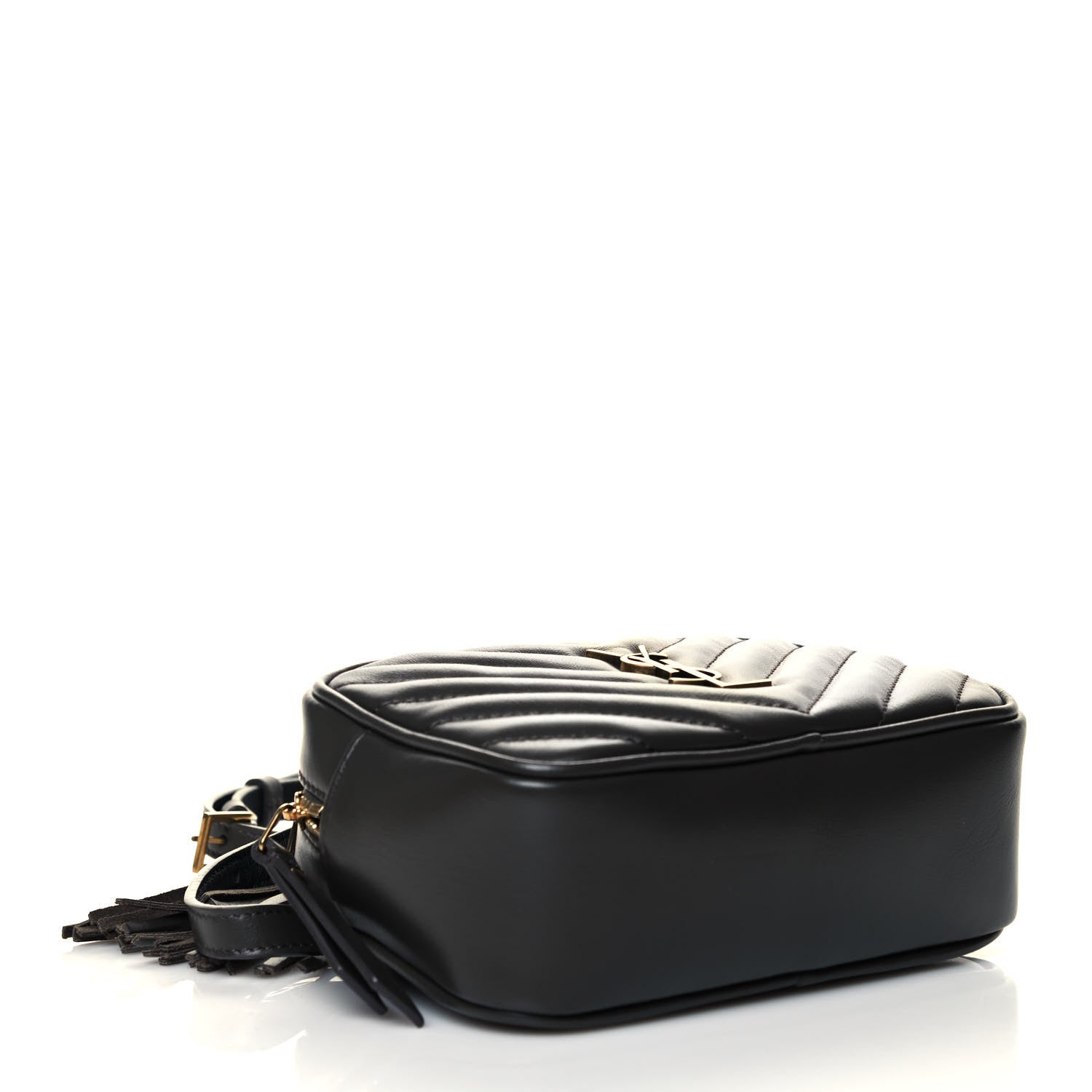 Saint Laurent Calfskin Matelasse Monogram Lou Belt Bag Smog 4 of 10