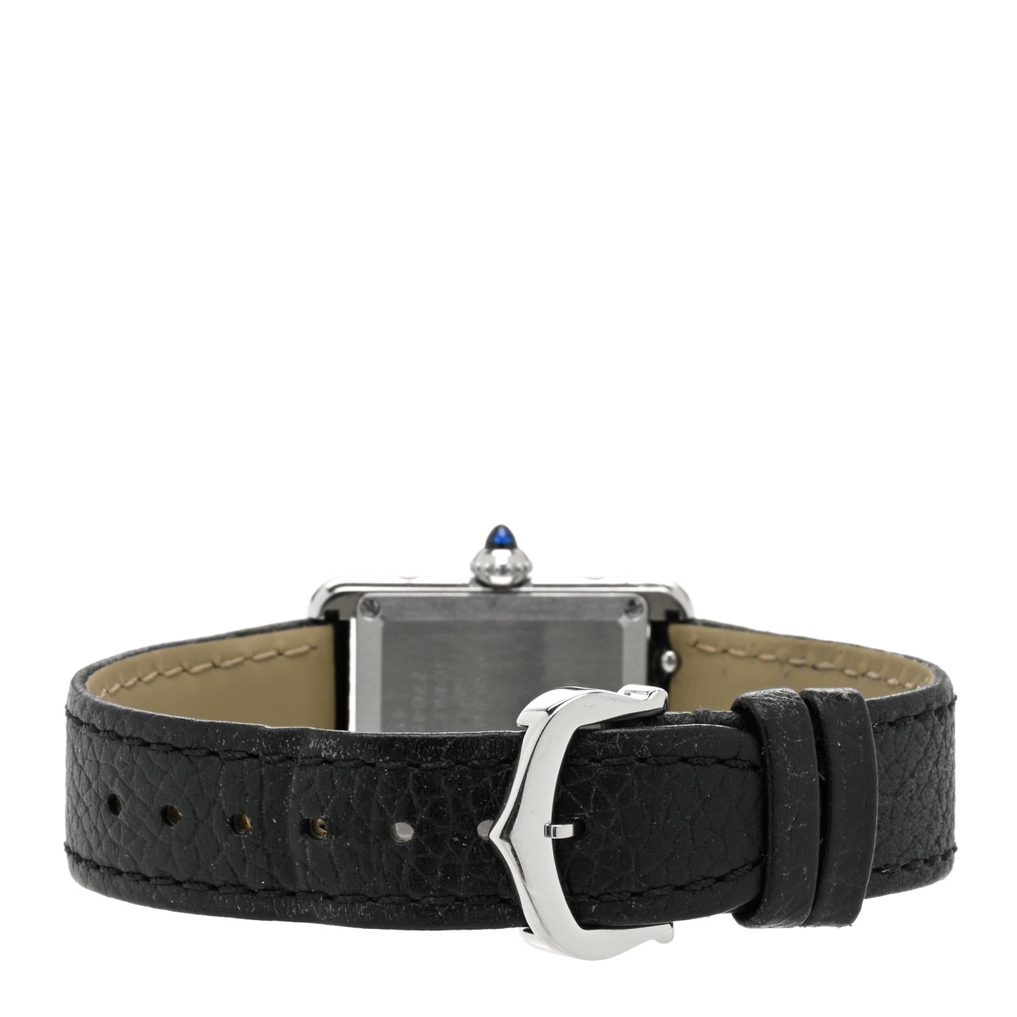Stainless Steel Calfskin 22mm Must de Cartier Tank Quartz Watch