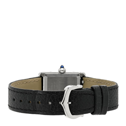 Cartier Stainless Steel Calfskin 22mm Must de Cartier Tank Quartz Watch 3 of 5