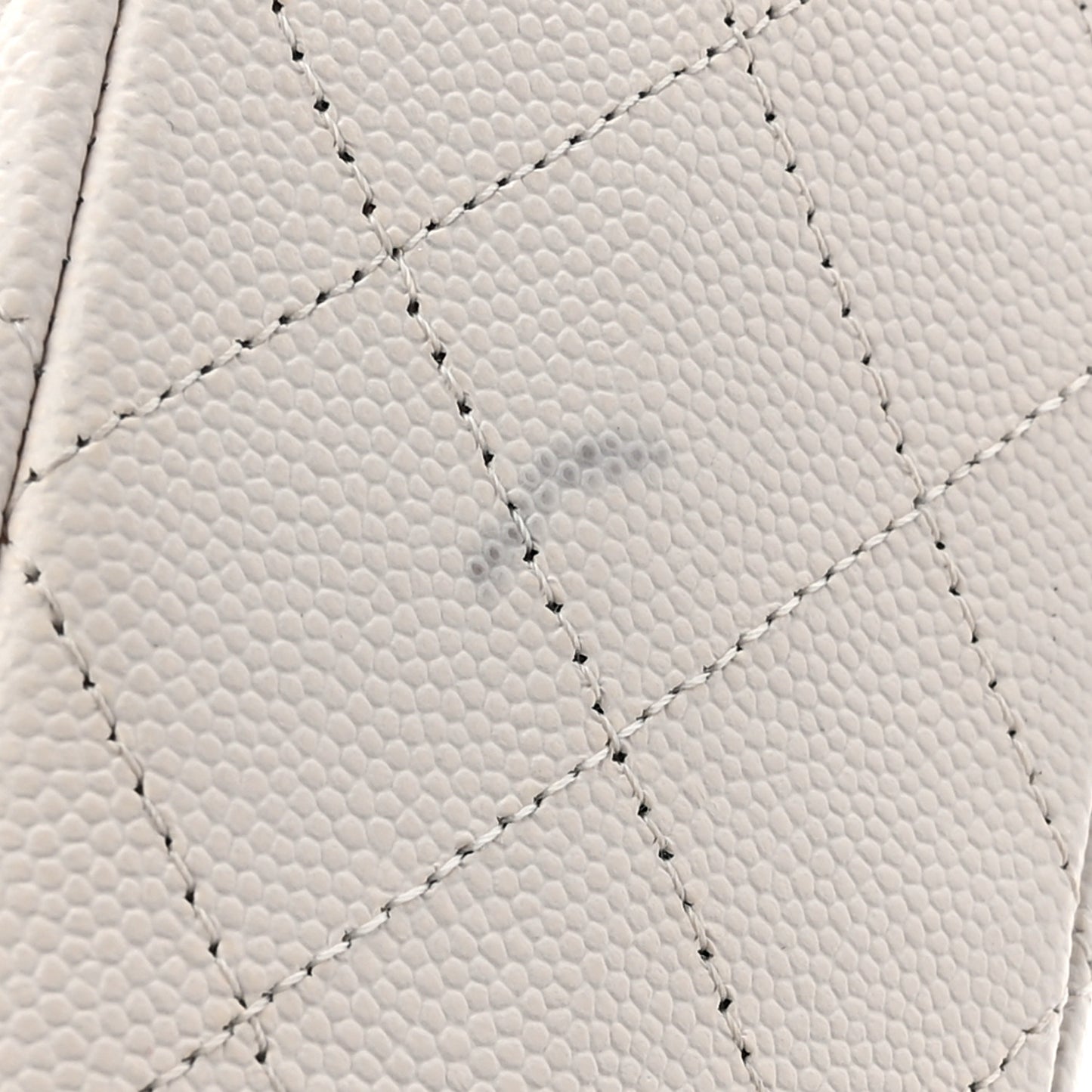 Caviar Quilted Small Double Flap White
