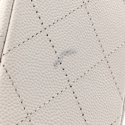 Chanel Caviar Quilted Small Double Flap White 11 of 13