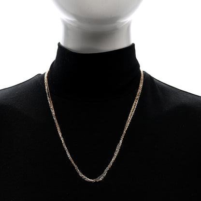 Cartier 18K Pink Yellow White Gold Three Chain Necklace 2 of 5