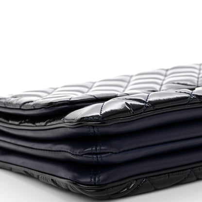 Chanel Patent Quilted 3 Jumbo Flap Navy 10 of 13