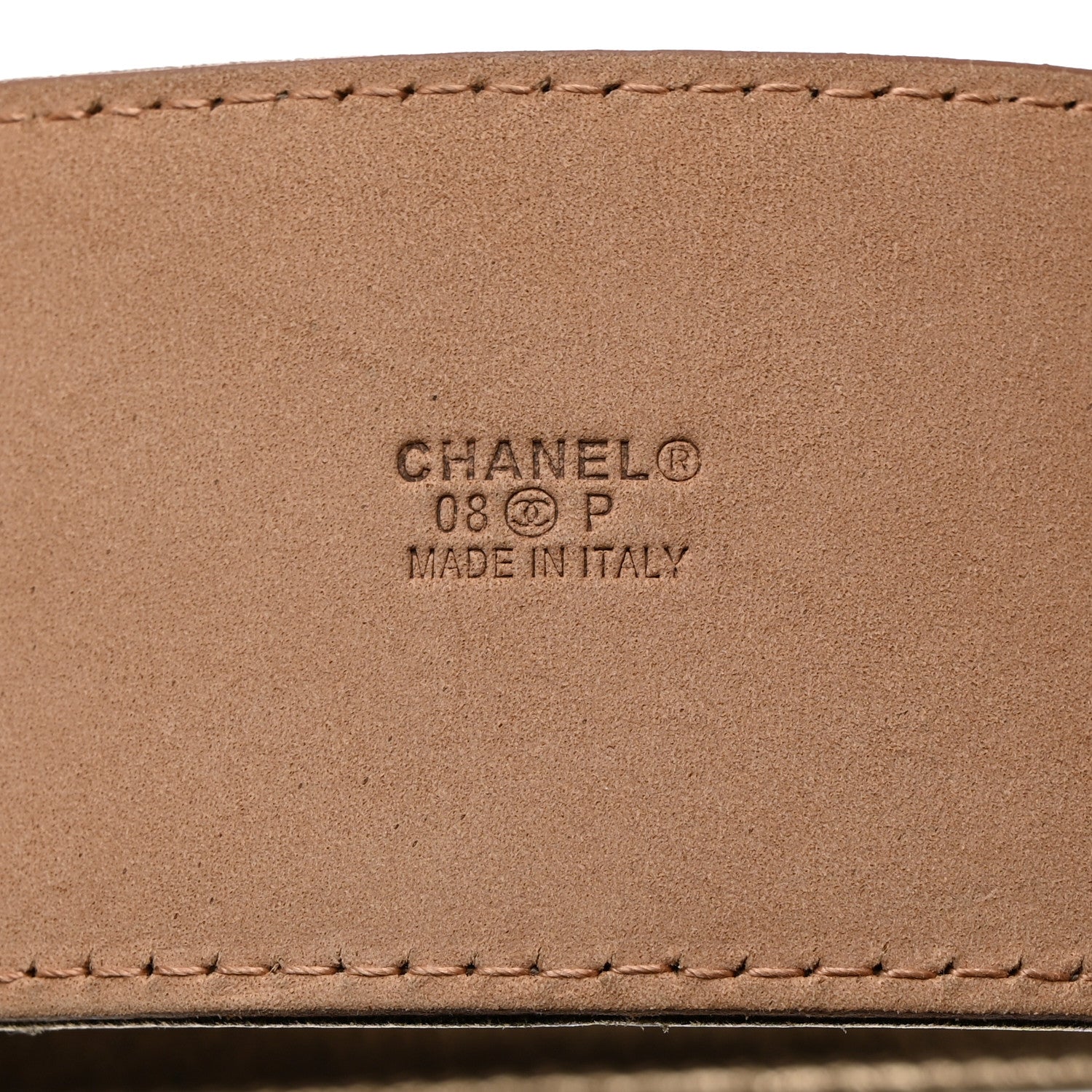 Chanel Metallic Calfskin CC Belt 95 38 Gold 3 of 8