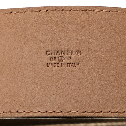 Chanel Metallic Calfskin CC Belt 95 38 Gold 3 of 8