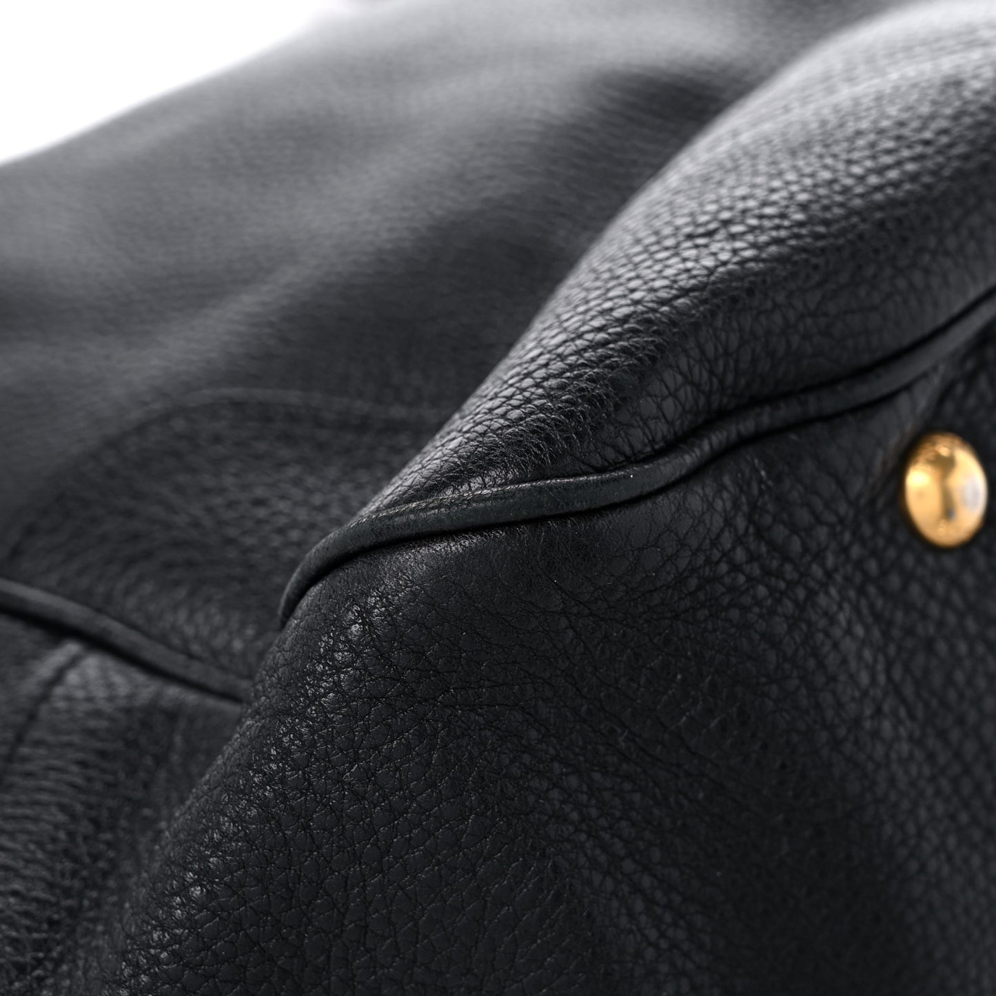 Vitello Daino Shoulder Bag Black