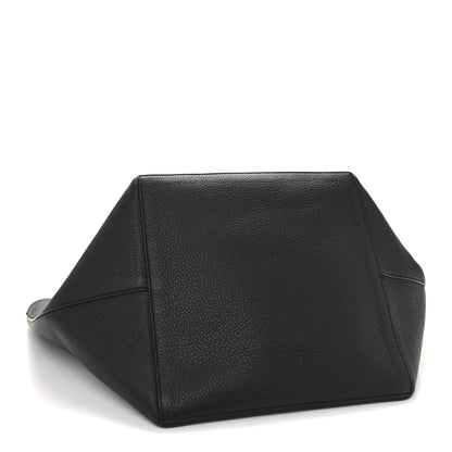 The Row Grained Calfskin Park Tote Three Black 4 of 9