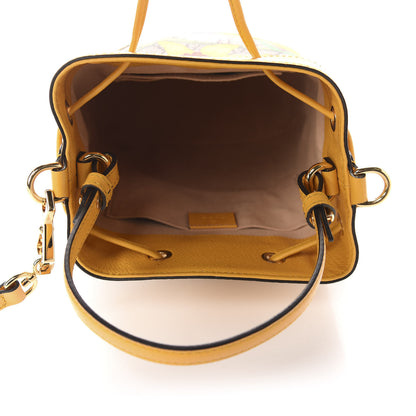Gucci GG Supreme Monogram Flora Small Ophidia Bucket Bag Beige Multicolor Crop 5 of 10