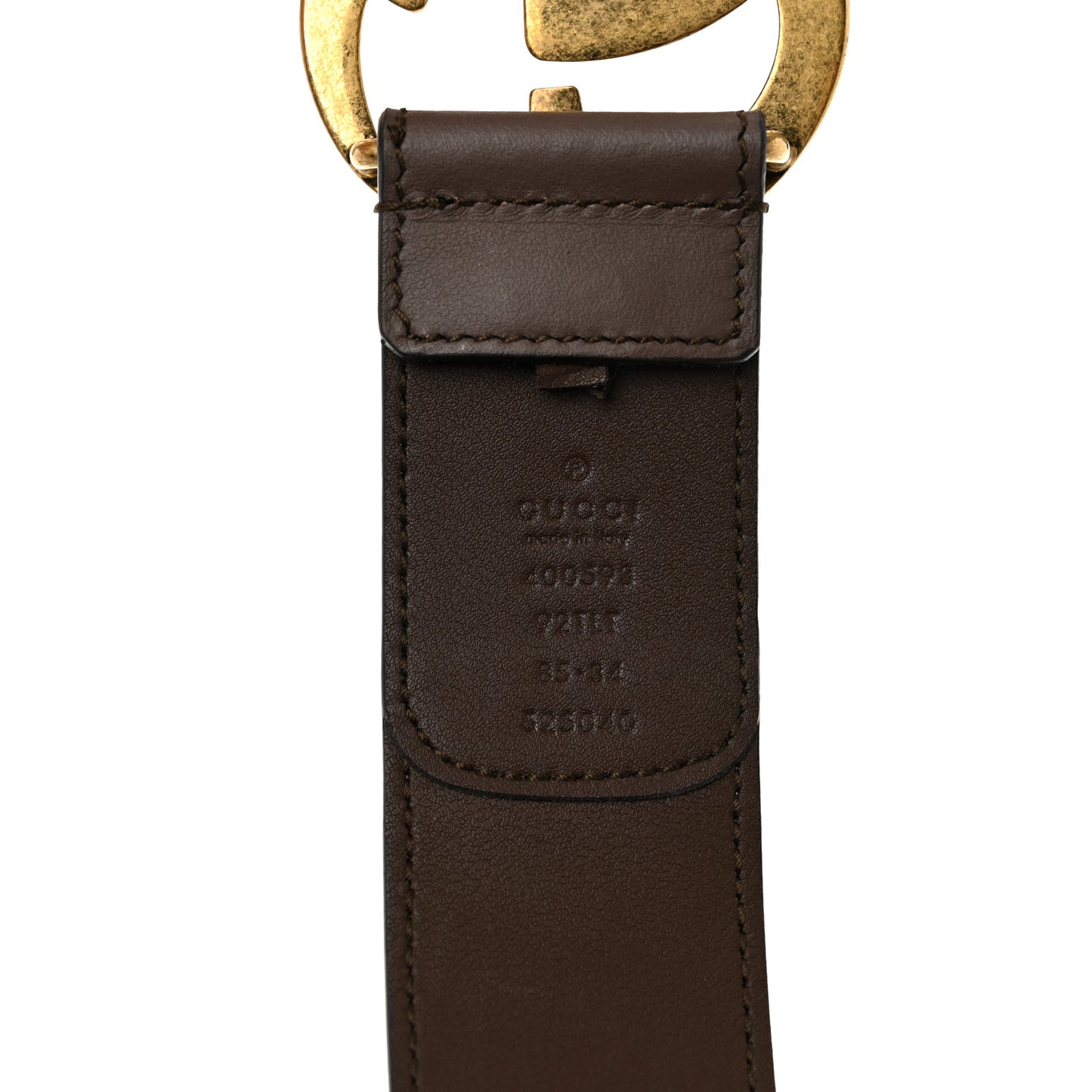 GG Supreme Monogram Matte Plutone Calfskin Double G 30mm Belt 85 34 Beige Ebony Black