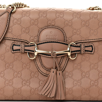 Gucci Guccissima Medium Emily Chain Shoulder Bag Camelia 8 of 12