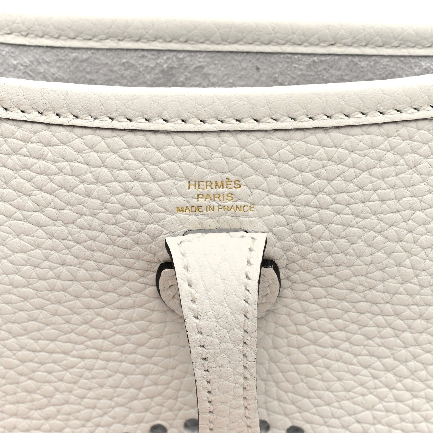 Hermes Taurillon Clemence Amazone Evelyne TPM New White 6 of 11