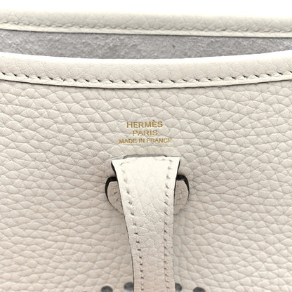 Hermes Taurillon Clemence Amazone Evelyne TPM New White 6 of 11