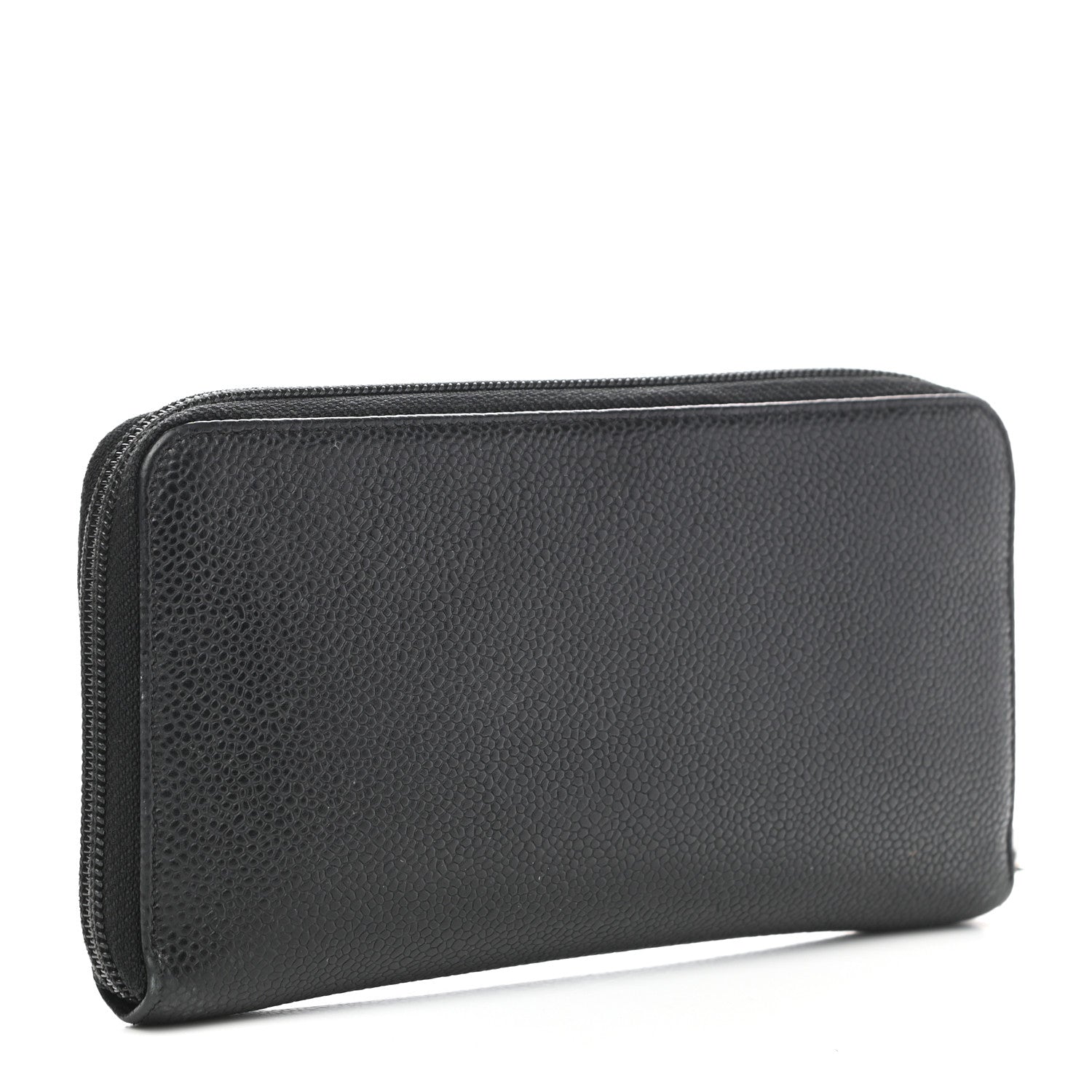 Chanel Caviar Large Timeless CC Zip Around Wallet Black 3 of 12