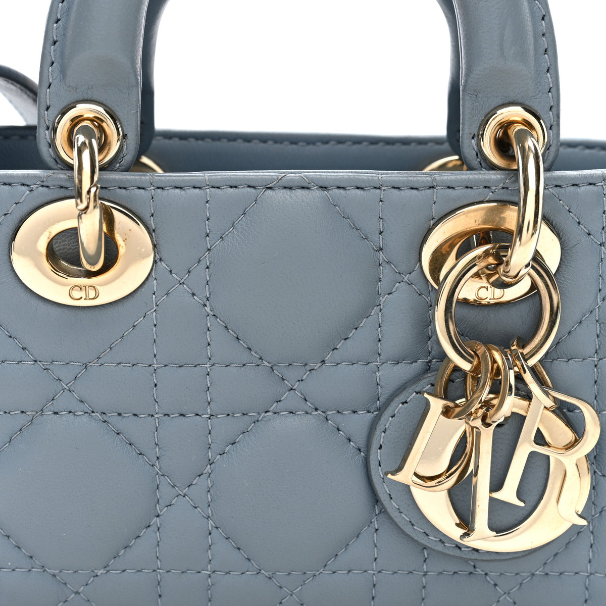 Lambskin Cannage Micro Lady D-Joy  Cloud Blue