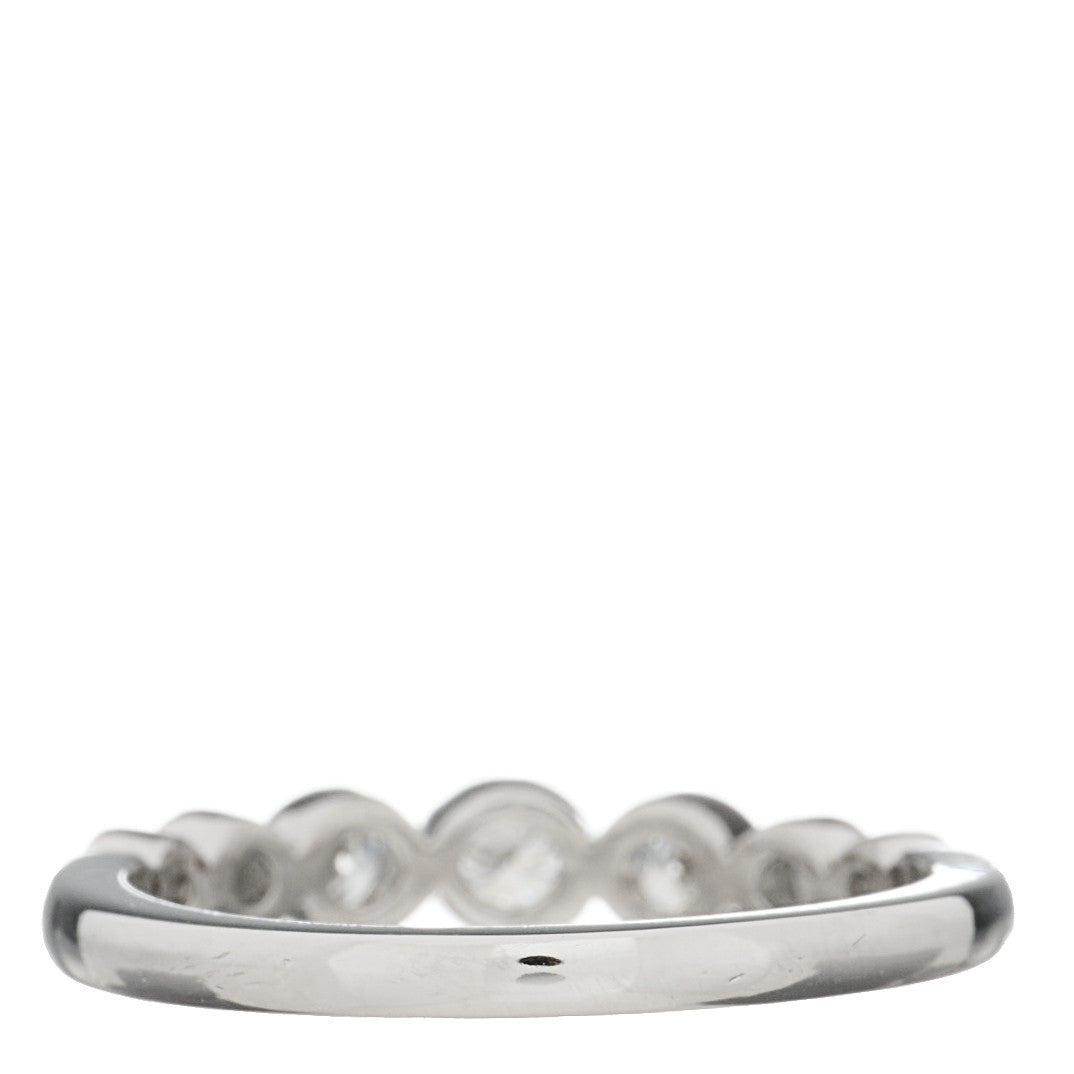 Tiffany Platinum Diamond Jazz Graduated Band Ring 53 6.5 3 of 6