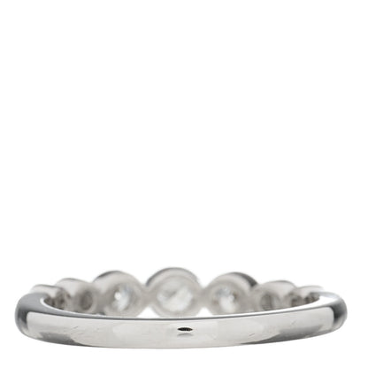 Tiffany Platinum Diamond Jazz Graduated Band Ring 53 6.5 3 of 6