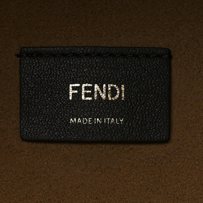 Fendi Vitello Catalan Mirror Plexiglass Logo Embossed Medium Fendi Sunshine Shopper Tote Argento 5 of 10