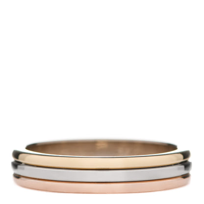 Cartier 18K Pink White Yellow Gold 3.8mm Trinity Wedding Band Ring 51 5.75 1 of 5