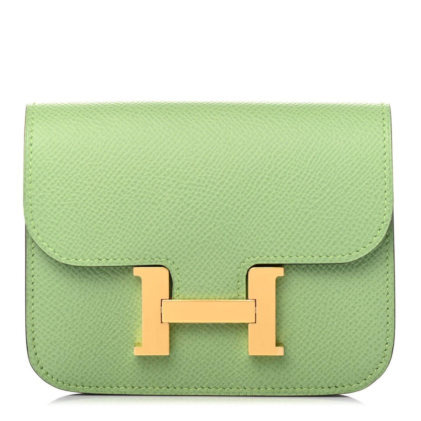 Epsom Constance Slim Wallet Vert Criquet