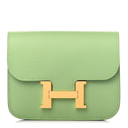 Hermes Epsom Constance Slim Wallet Vert Criquet 1 of 5