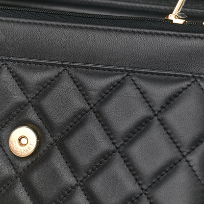 Chanel Lambskin Quilted Wallet On Chain WOC Black 14 of 15