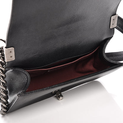 Chanel Goatskin Quilted Patent Small Duo Boy Flap Black 5 of 11