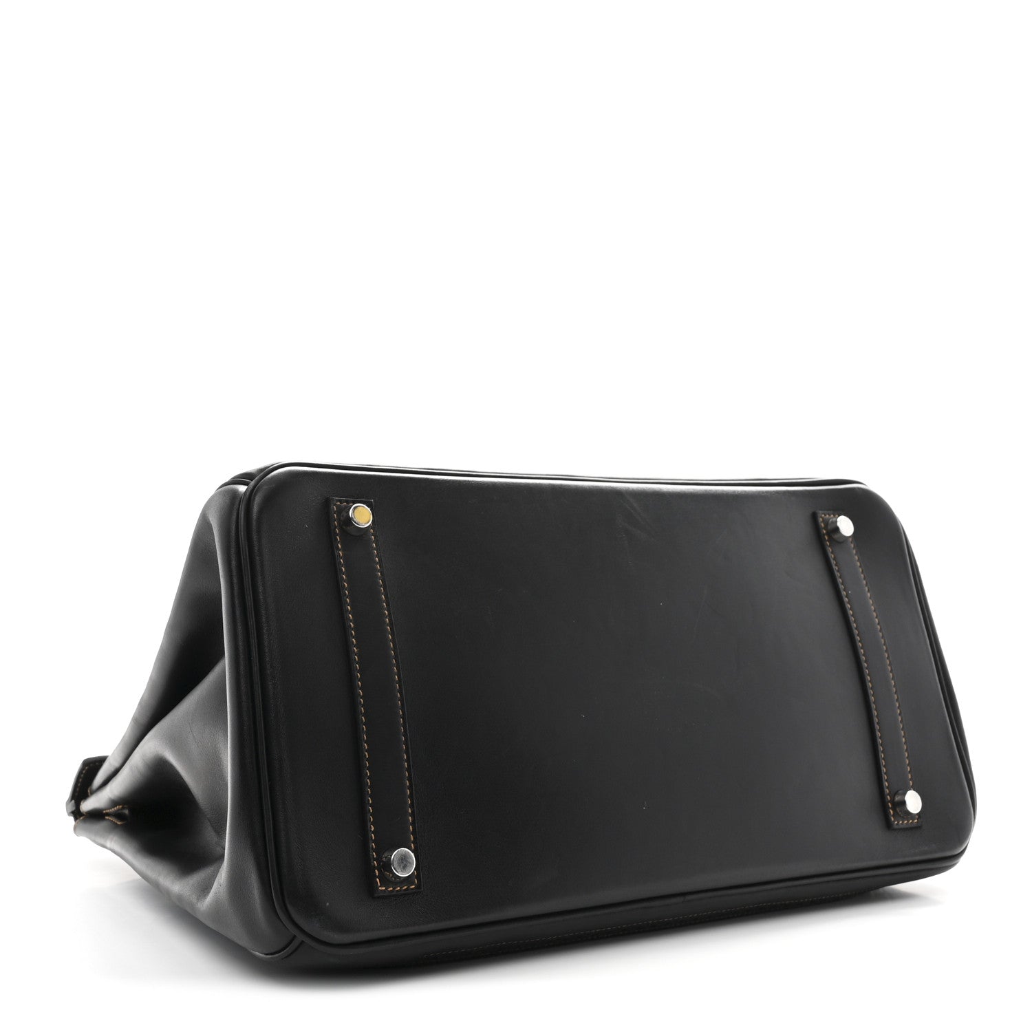 Hermes Evercalf Toile Ghillies Birkin 35 Black Denim Fonce 4 of 10