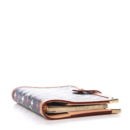 Louis Vuitton Monogram Multicolor Small Ring Agenda Cover Black 4 of 6