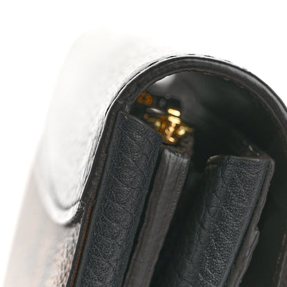 Louis Vuitton Damier Ebene Normandy Wallet Black 12 of 13