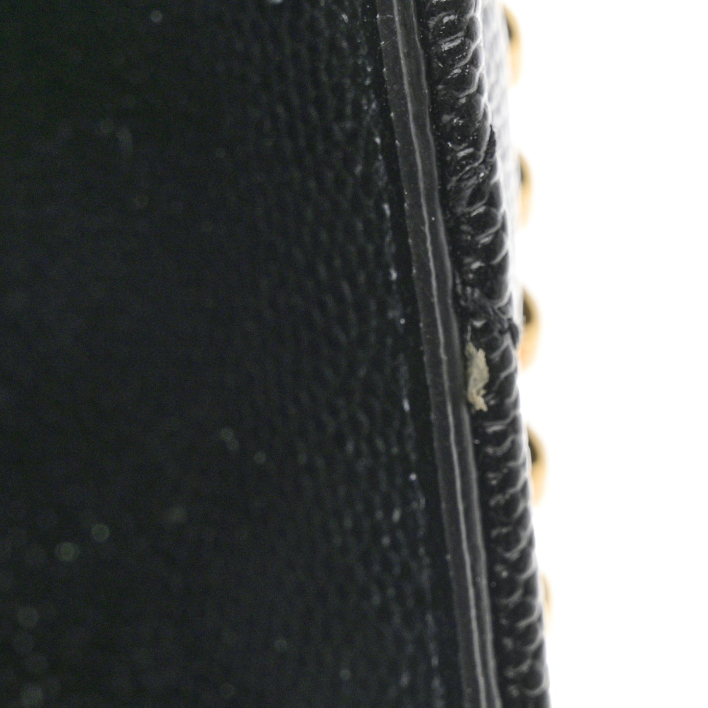 Grain De Poudre Textured Mixed Matelasse Large Triquilt Monogram Satchel Black