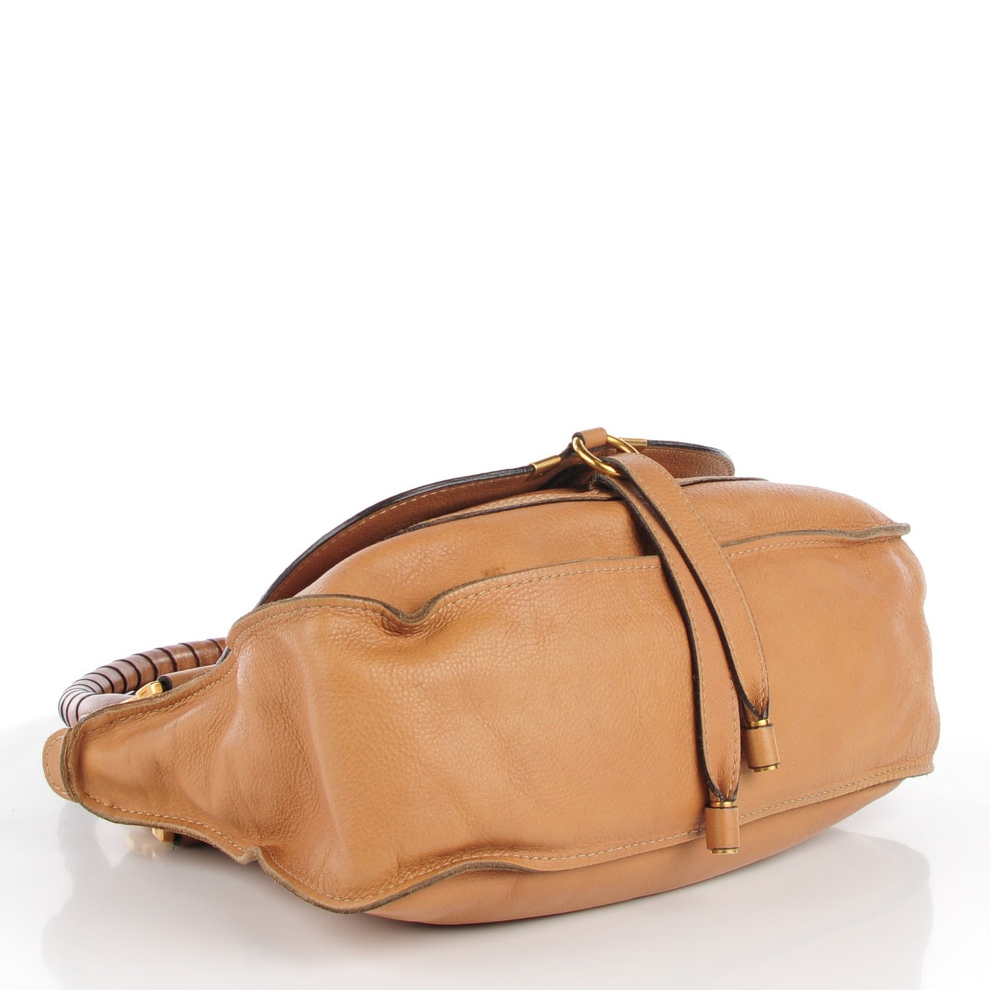 Calfskin Medium Marcie Satchel Brown Sugar