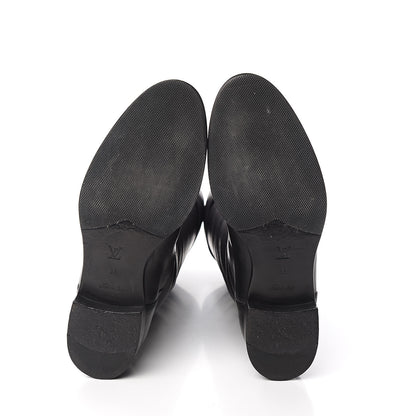 Louis Vuitton Calfskin Legacy Flat High Boots 38 Black 5 of 8