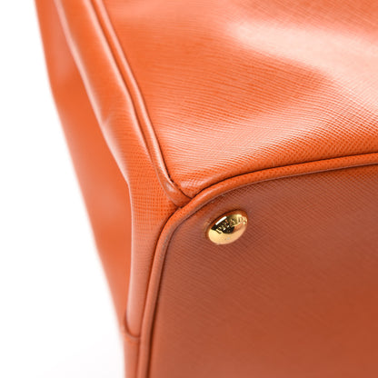 Prada Saffiano Large Galleria Double Zip Tote Papaya 14 of 17