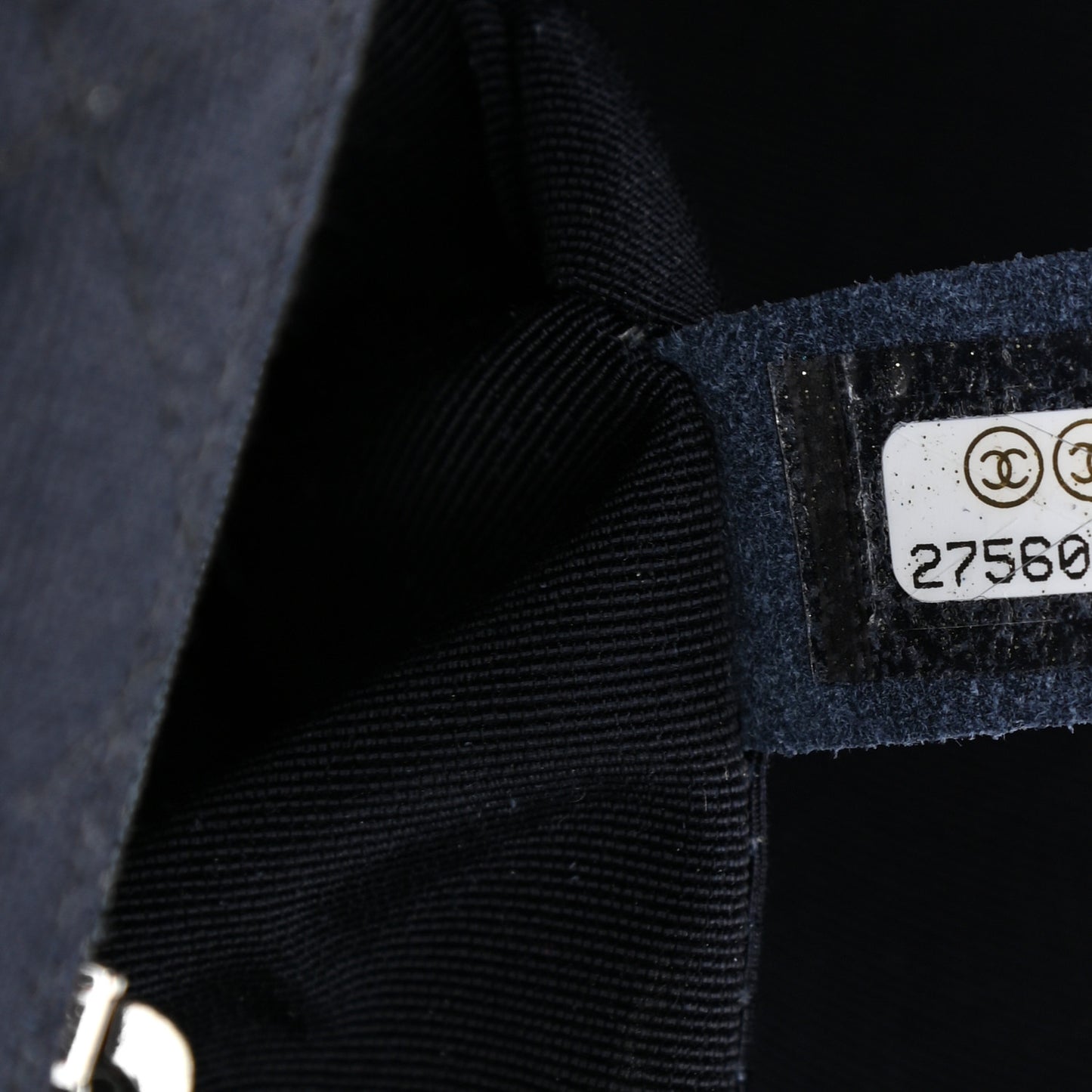 Canvas Studded Mini Rectangular Flap Navy