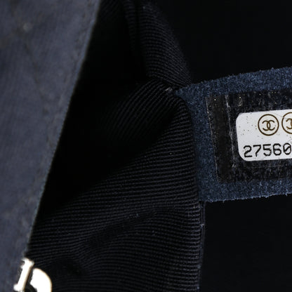 Chanel Canvas Studded Mini Rectangular Flap Navy 7 of 11