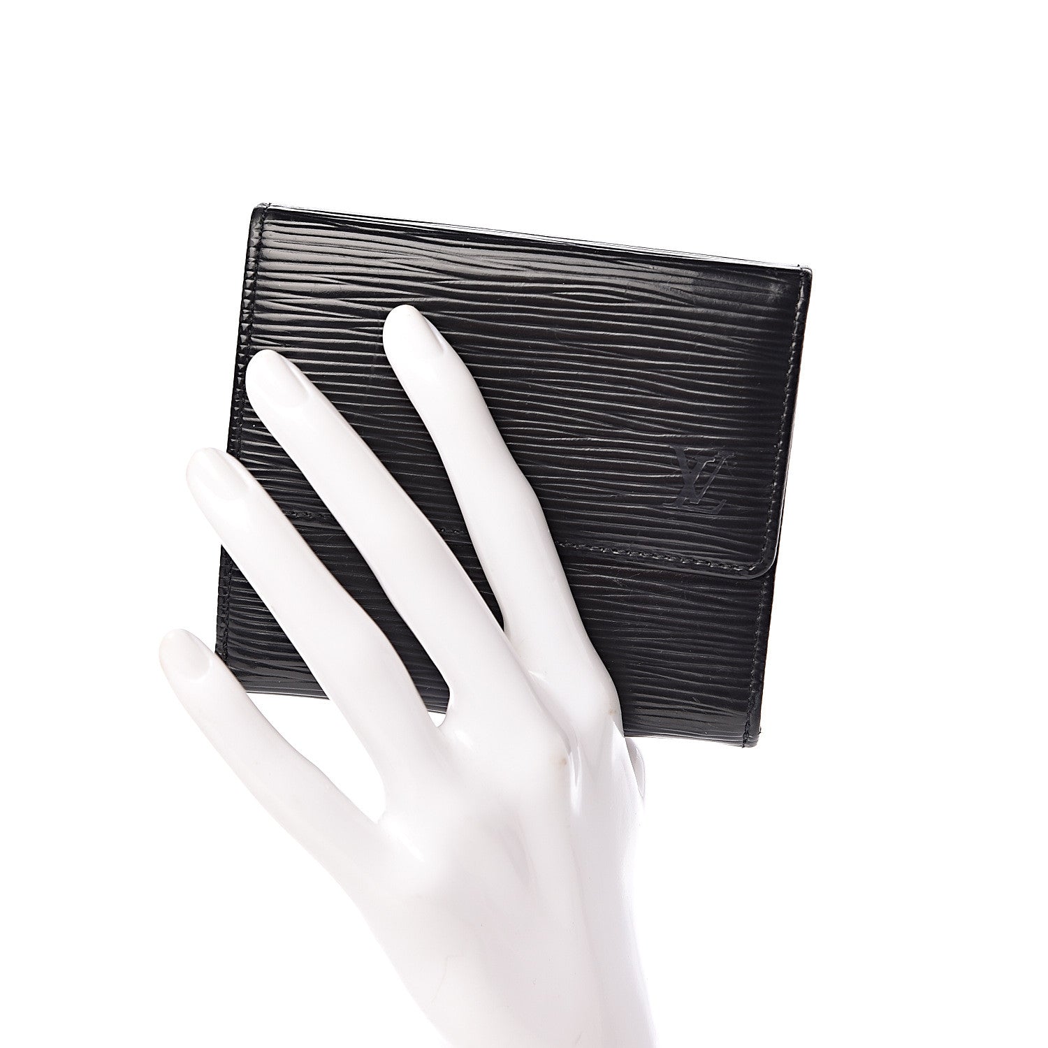Louis Vuitton Epi Elise Wallet Black 2 of 12