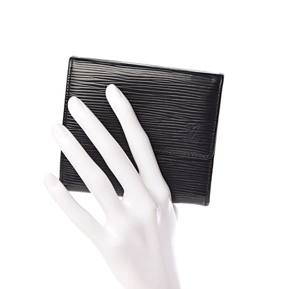 Louis Vuitton Epi Elise Wallet Black 2 of 12