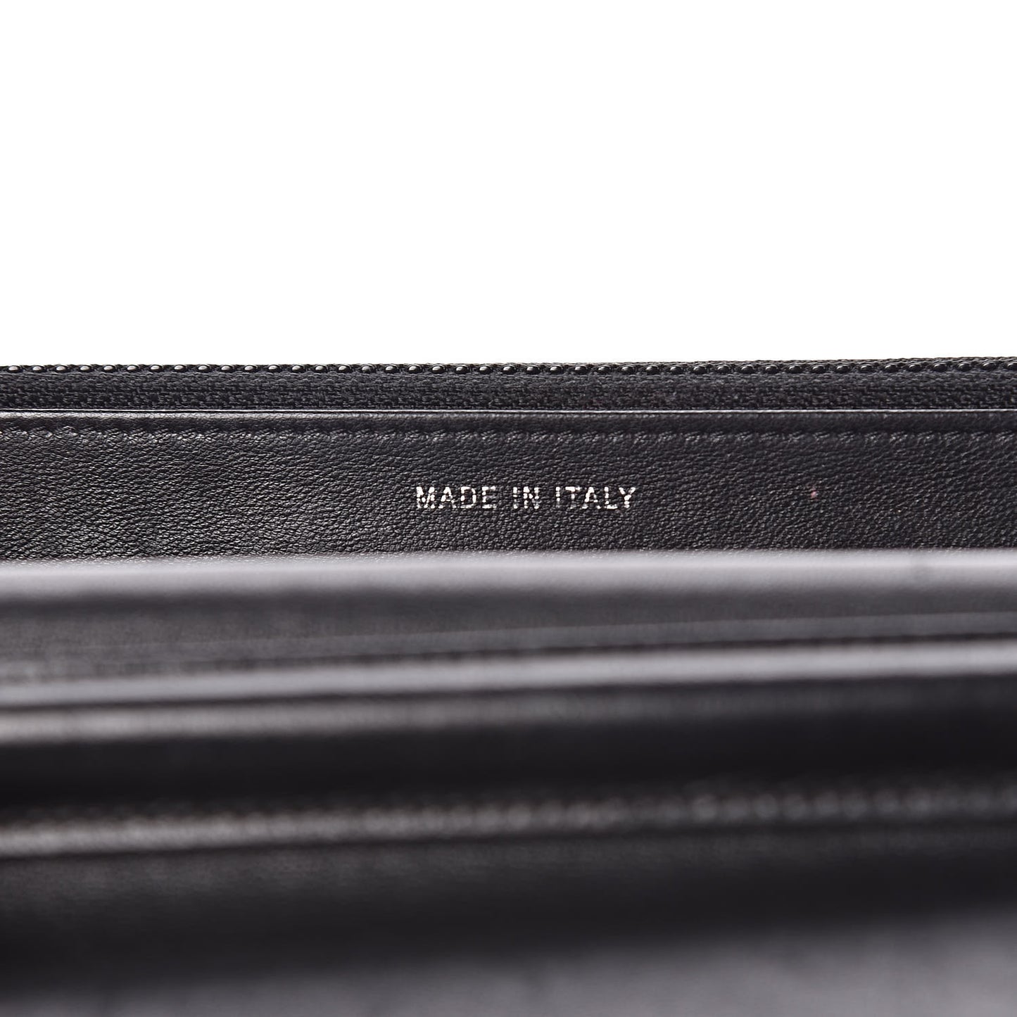Lambskin Quilted Boy Wallet On Chain WOC Black