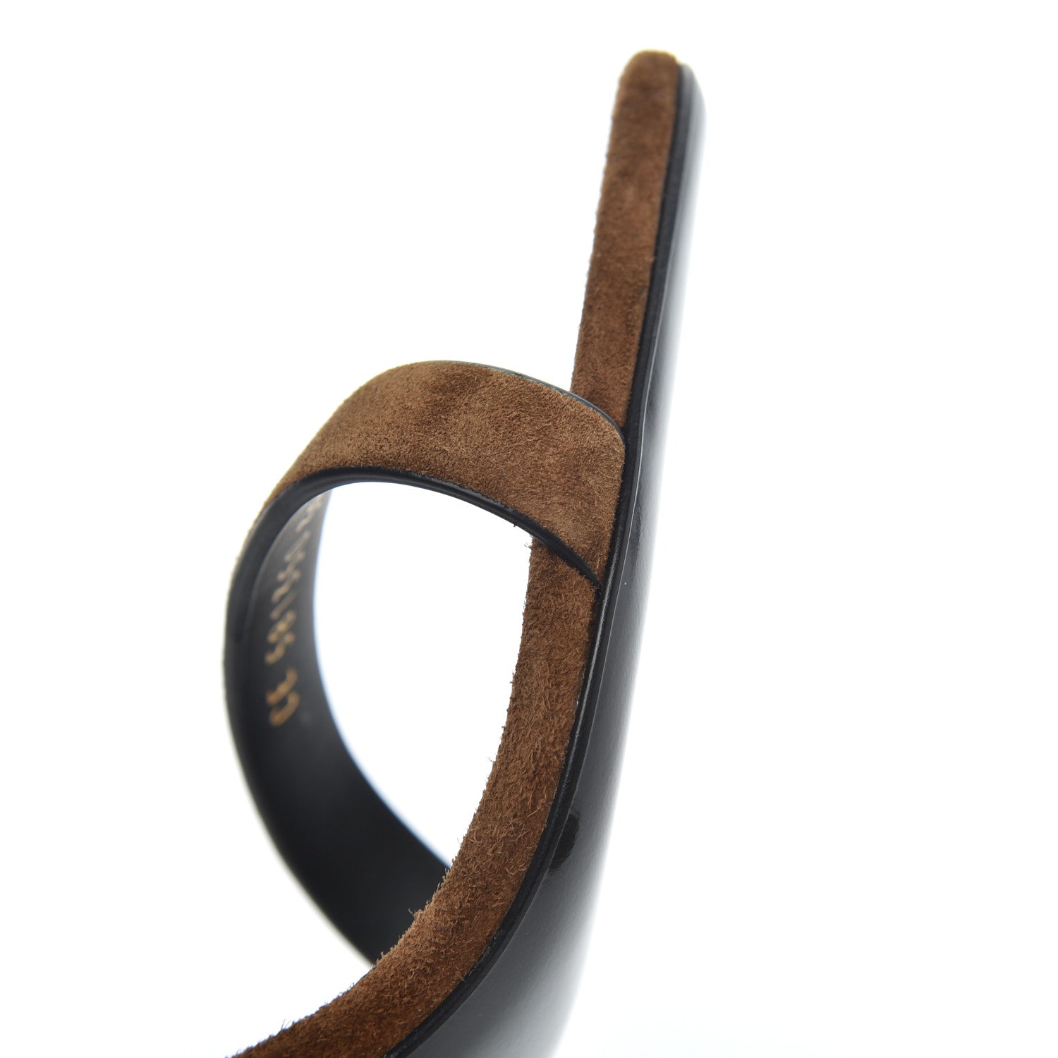 Saint Laurent Suede Oak 100 Ankle Strap Sandals 39 Land 10 of 14