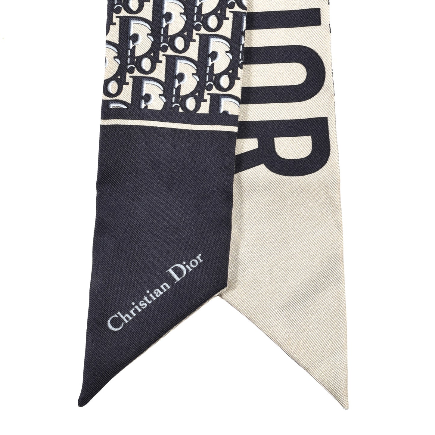 Silk Oblique Mitzah Scarf Blue