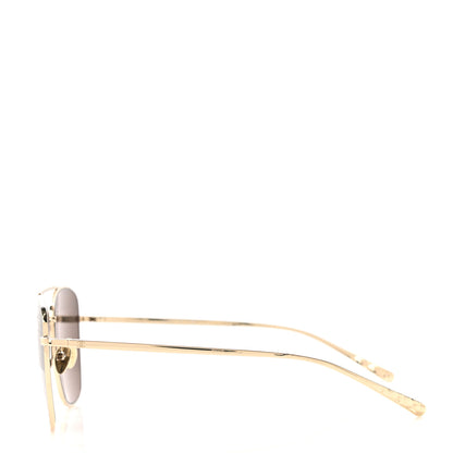 Chanel Metal Pilot Sunglasses 4256 Gold 2 of 5