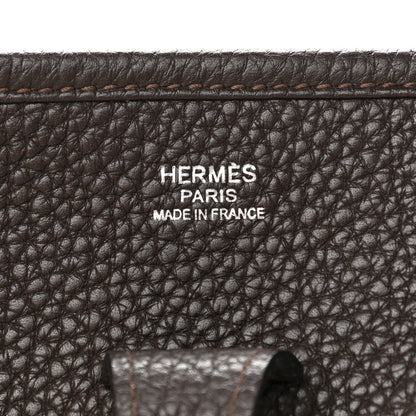 Hermes Taurillon Clemence Evelyne III PM Chocolate 5 of 11