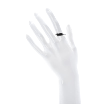 Tiffany Sterling Silver Titanium T Two Ring 58 8.25 2 of 6
