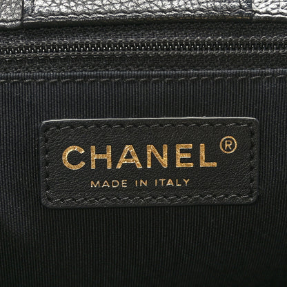 Chanel Calfskin Cerf Executive Shopper Tote Black 6 of 9