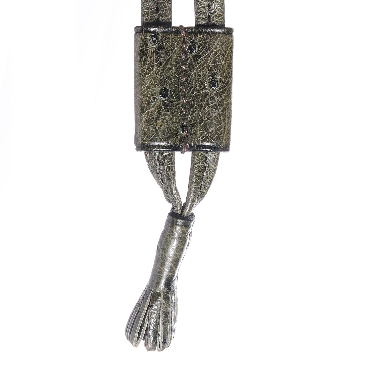 Ostrich Market Drawstring Bag 25 Vert Olive