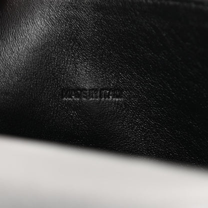 Balenciaga Strass Suede Allover Logo Hourglass Top Handle Bag XS with Chain Black White 7 of 10